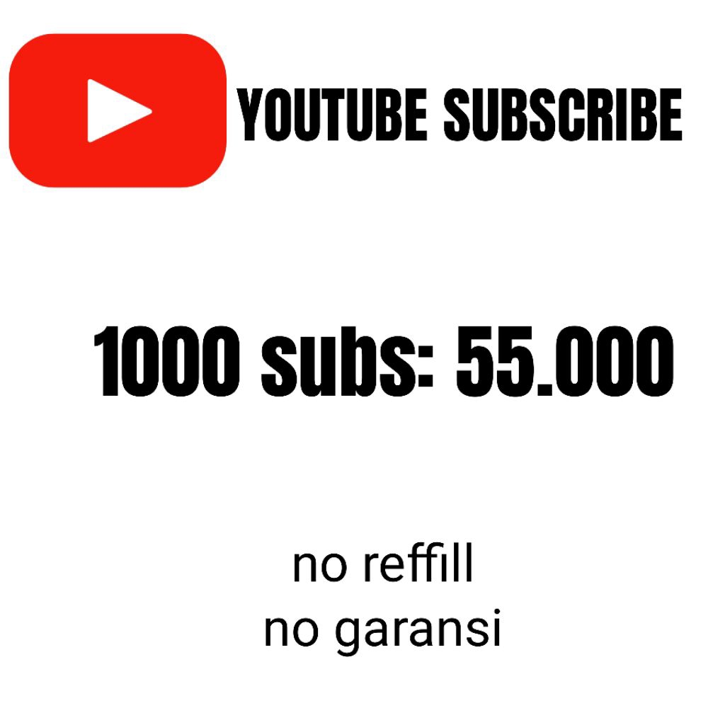 1000 SUBSCRIBER YOUTUBE,NOguaranted