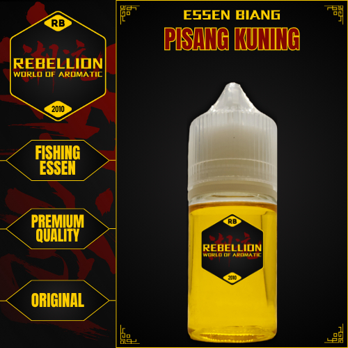 ESSEN REBELLION - Essen Biang Pisang Kuning / Essen Biang Murni Pisang Kuning Water Base Ikan Mas Pa