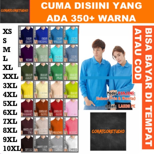 OT FASHION TC87 COLLECTION THE CLOVER 87 GRAYWOLF ANVI Kaos Polo PANJANG - Pria Wanita | Kerah Polos