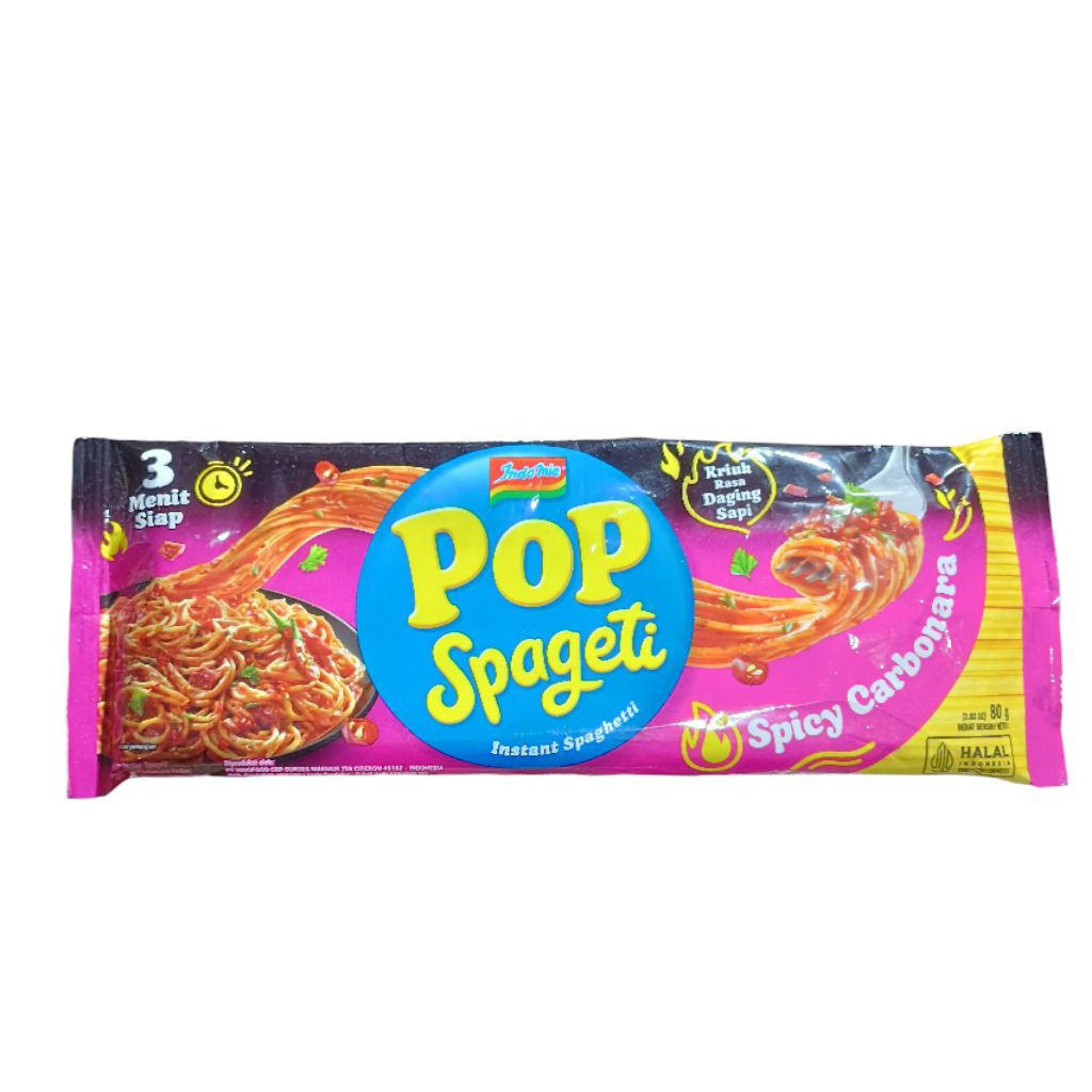 

Indomie Pop Spageti Spicy Carbonara 80gr Spaghetti Instant