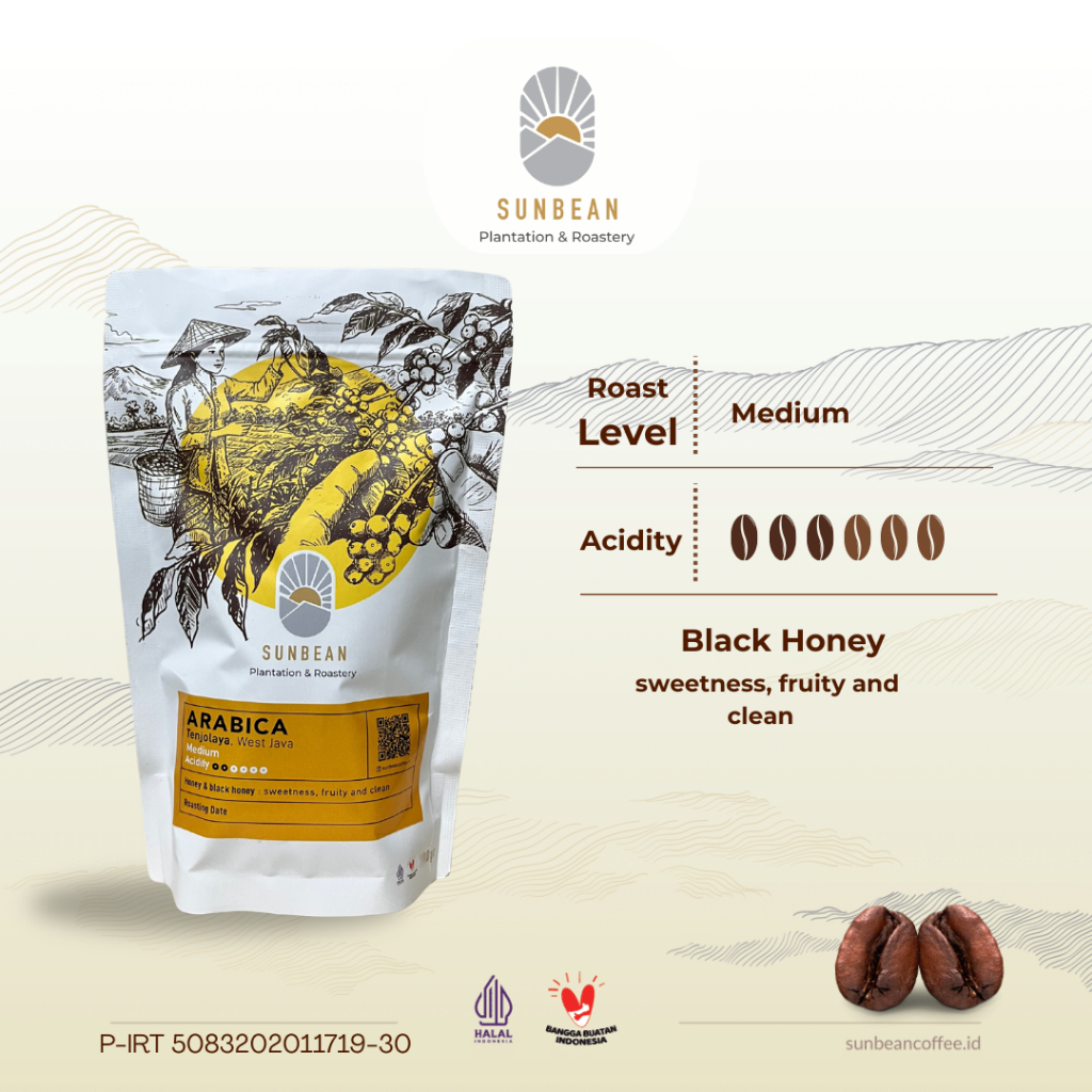 

SUNBEAN Kopi Arabika Tenjolaya Sukabumi Black Honey Coffee Roast