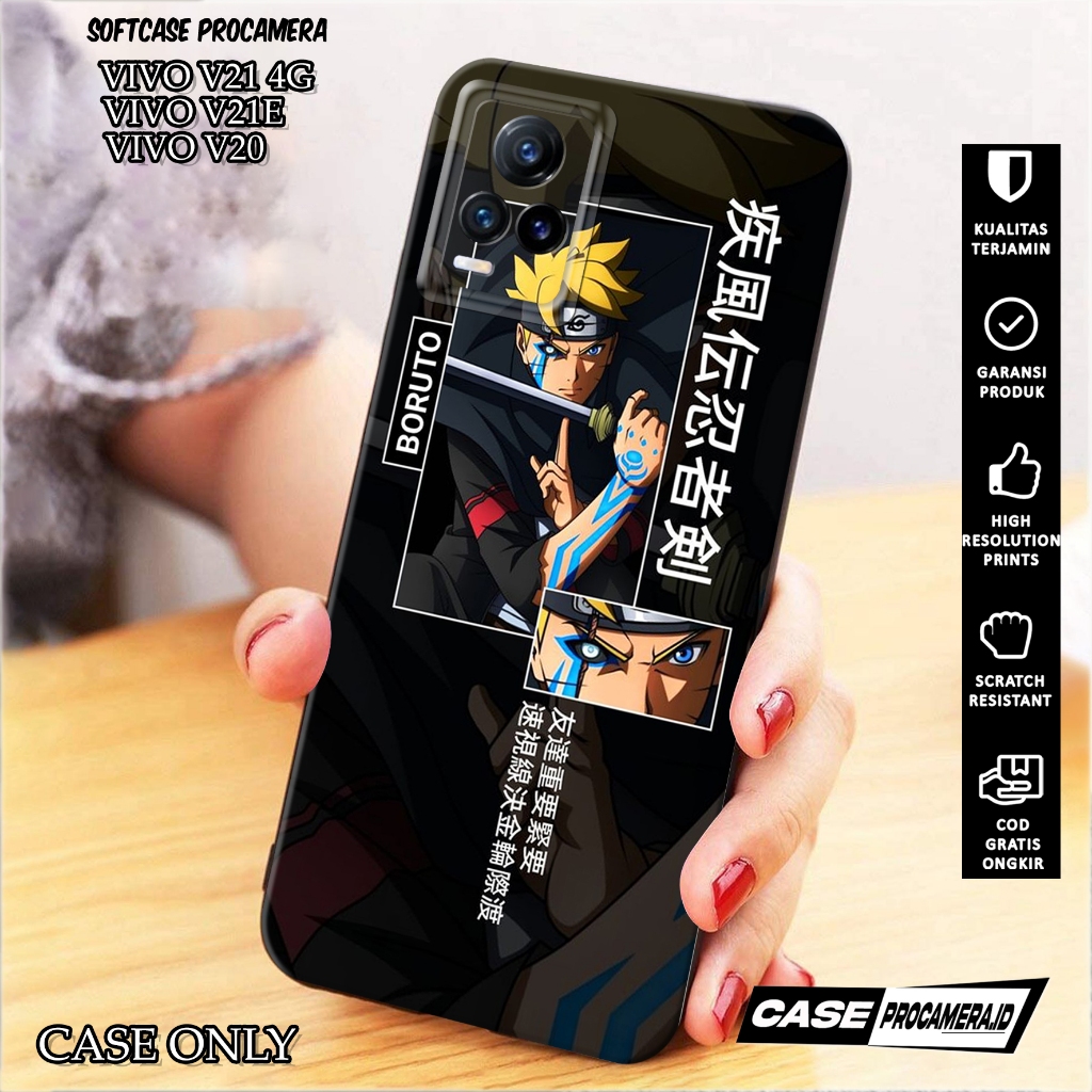 Case VIVO V21 4G / V21E / V20 - Casing VIVO V21 4G / V21E / V20 [ NARUTO ] Silikon VIVO V21 4G /V21E
