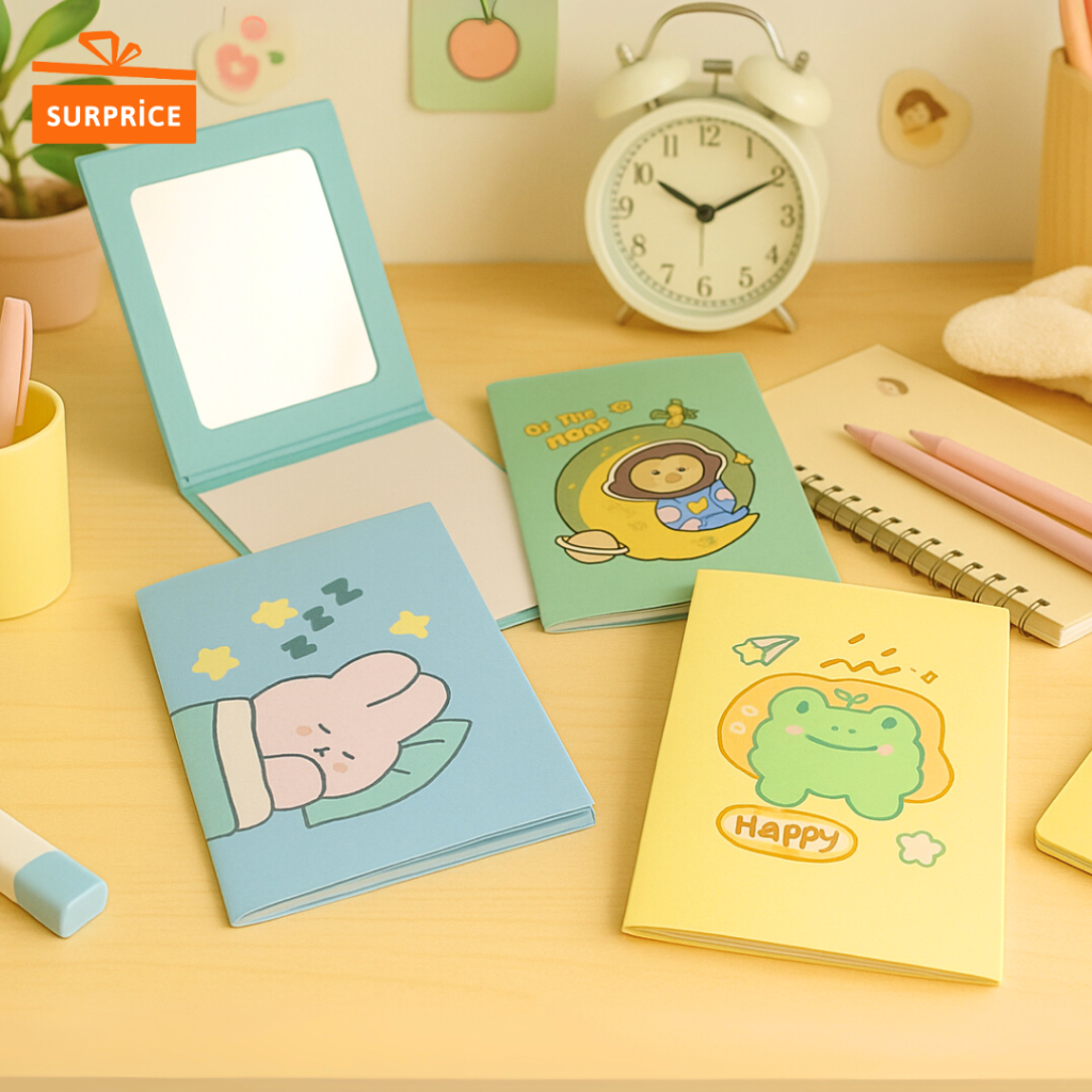 Surprice [Komplit] Cermin Lipat Makeup Lucu / Cermin Portable Mini / Cermin Make Up Lipat Estetik & 