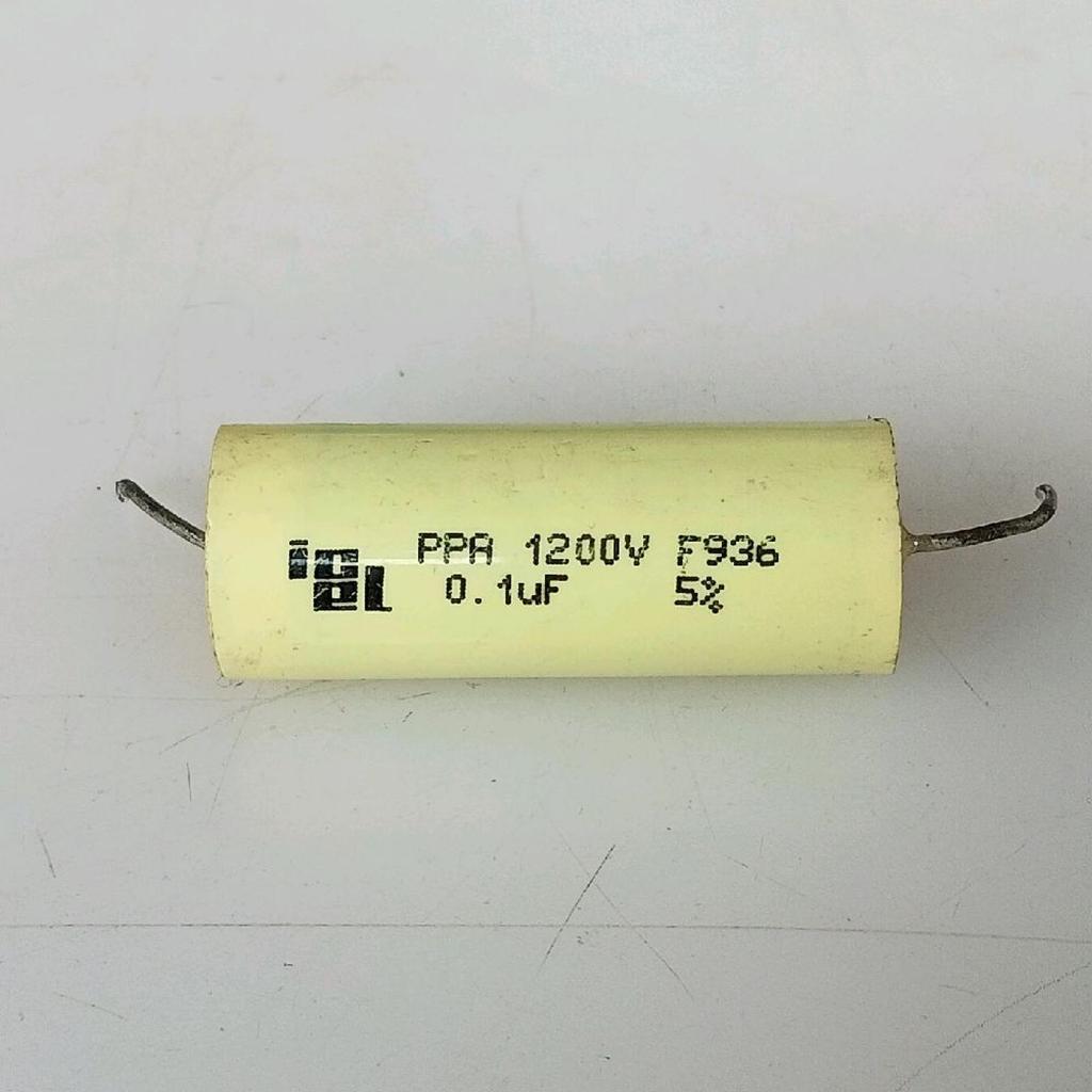 Capacitor ICEL PPA 1200V 0.1uF 5% / Kapasitor axial 100 nF 1200 Volt Toleransi 5%
