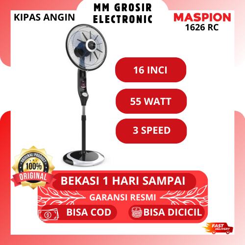 MASPION KIPAS ANGIN BERDIRI 16 INCI 1626 RC 1626RC STAND FAN BEKASI MURAH GARANSI RESMI