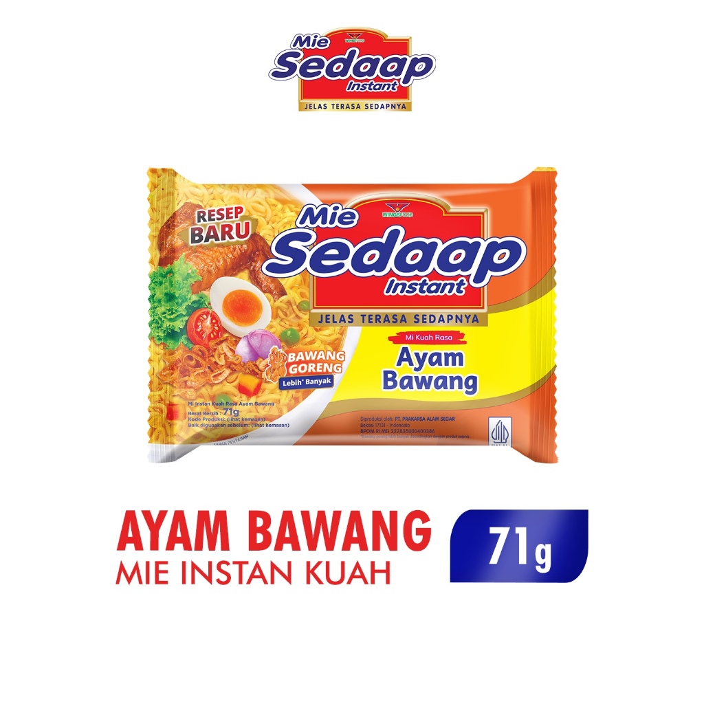 

Sedaap Mie Instan Ayam Bawang Bag 70 gr