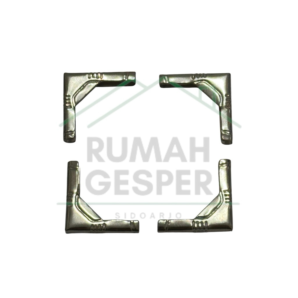 (144 PCS) SIKU GARIS SIKU BUKU YASIN BUKU WISUDA SKRIPSI SUDUT SILVER NIKEL