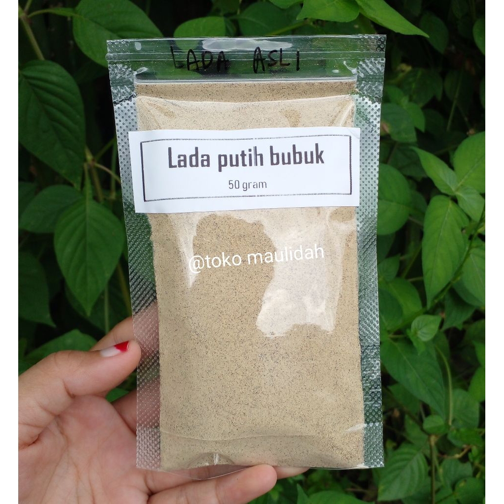 

lada putih bubuk asli murni 50 gram