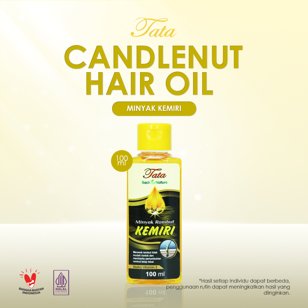 Tata Minyak Kemiri 100ml / Minyak Penumbuh dan Penyubur Rambut untuk anak dan dewasa