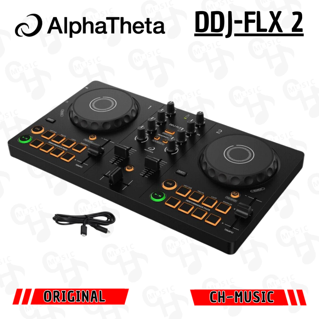 DDJ FLX-2 Alpha Theta Smart DJ Controller Portable With USB DJ Controller FLX Alphatheta DDJ FLX 2 B