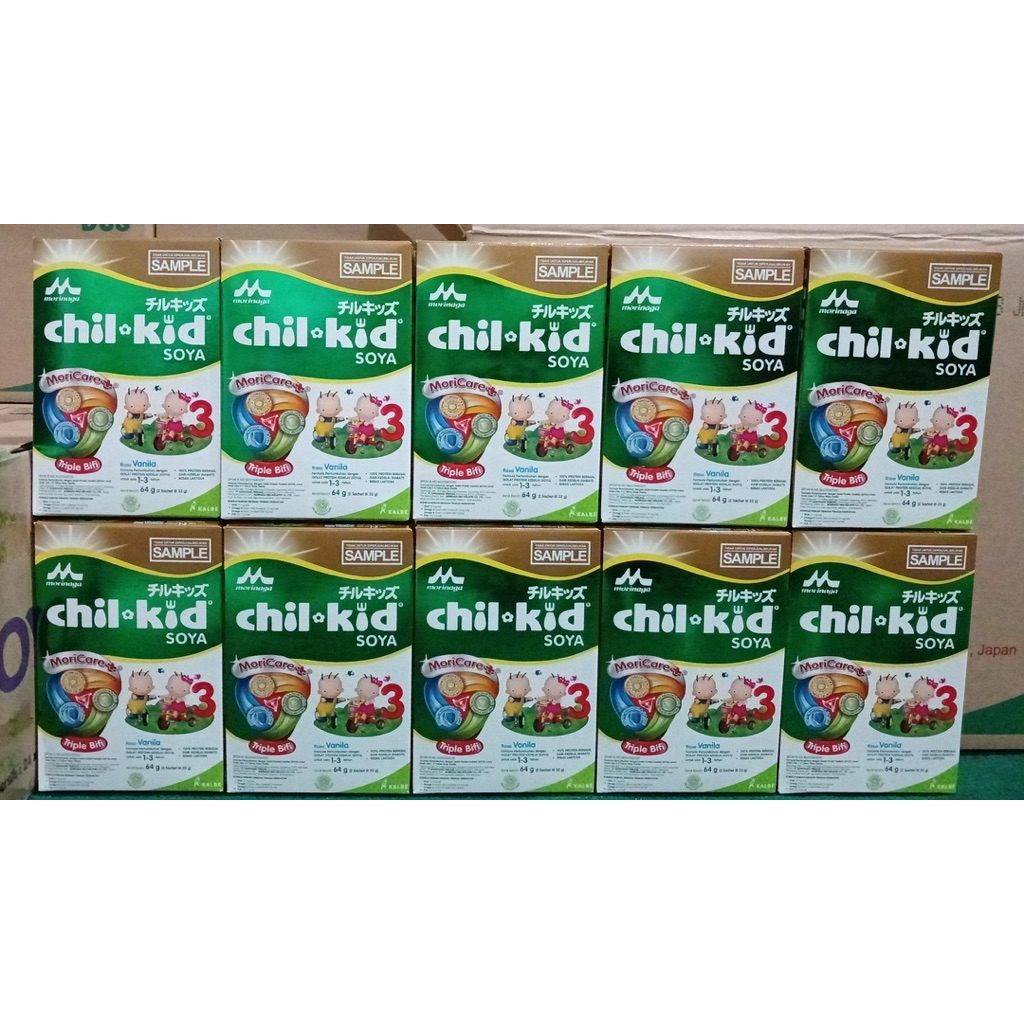 

Chilkid Soya 64 gram PAKET 10 Free 2 box milna crunch