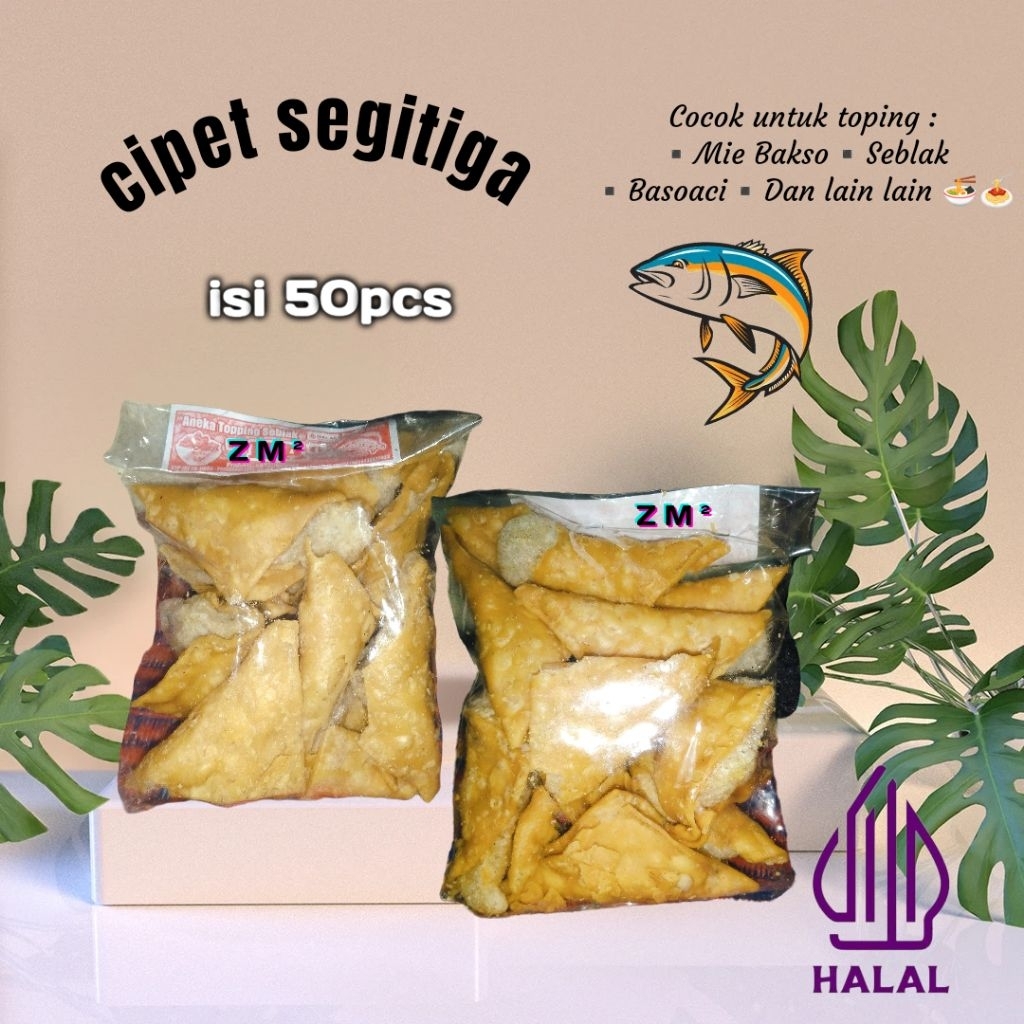 

Termurah Cipet segitiga topping seblak bakso aci isi 50pcs