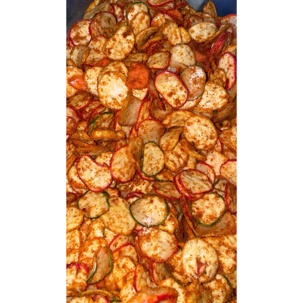 

Kerupuk seblak / kerupuk bantet / kerupuk bawang / sebring / kerupuk warna / kerupuk seblak bantet daun jeruk