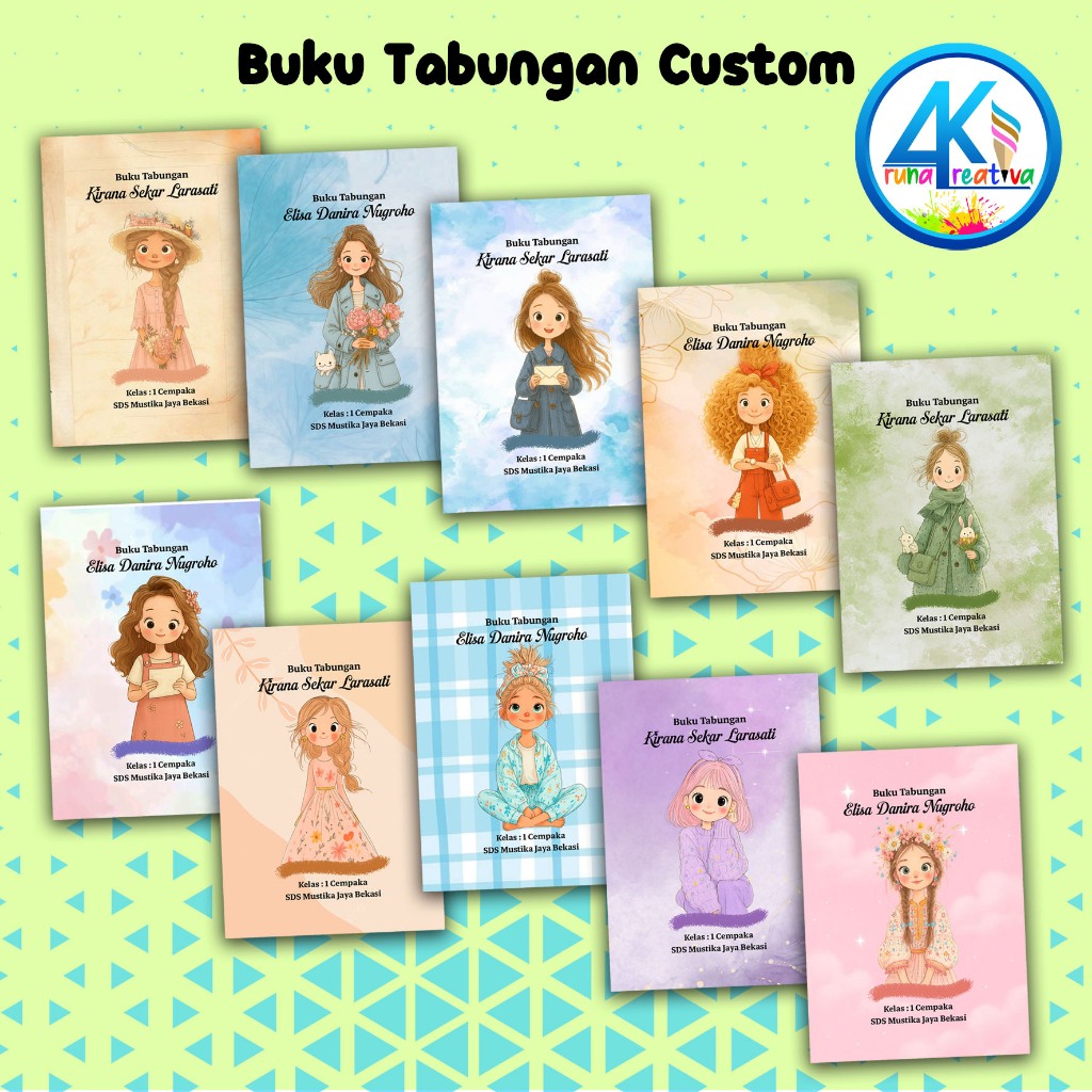 

Arunakreativa Buku Tabungan Sekolah Custom 191-200