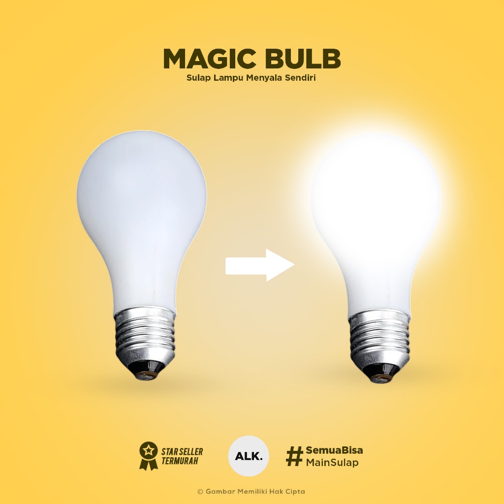 Alat Sulap Magic Bulb (Sulap Lampu Menyala Sendiri)