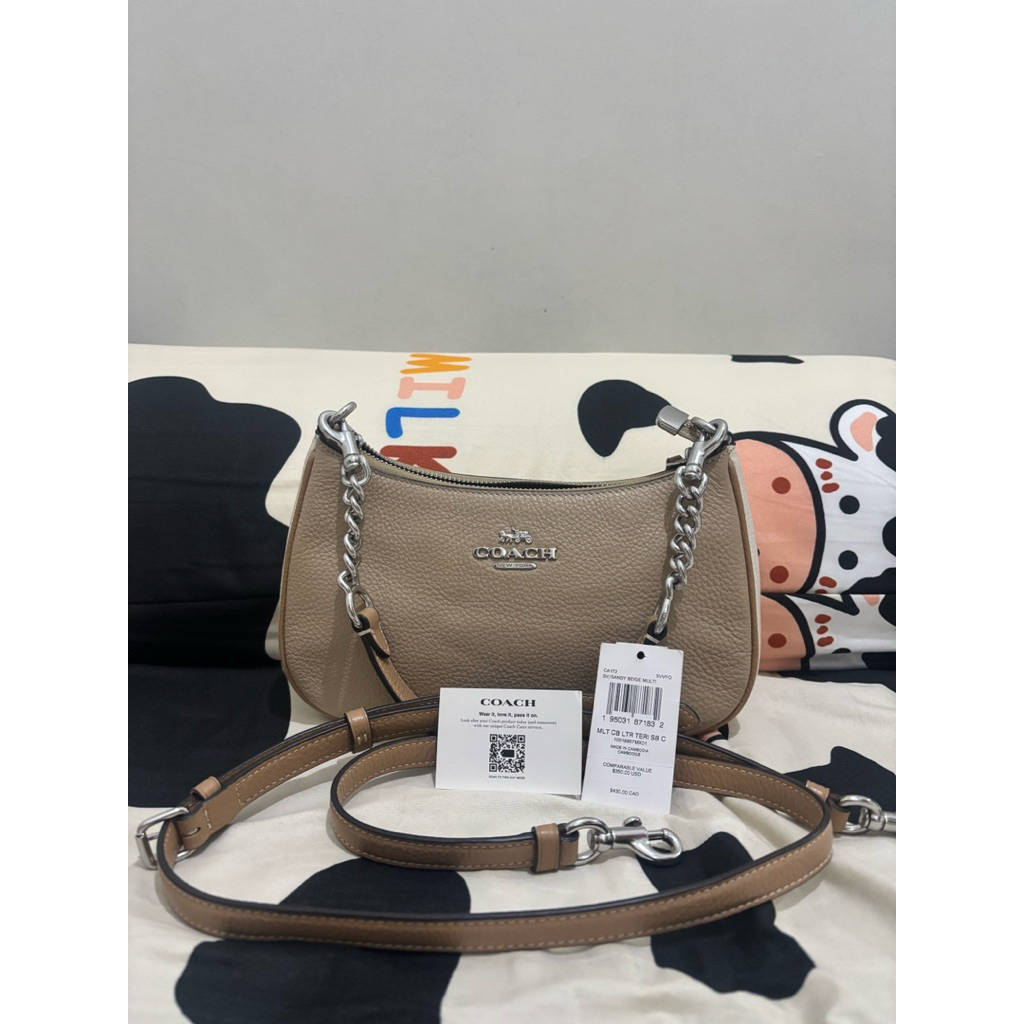 Preloved Coach Teri Shoulder Bag Khaki