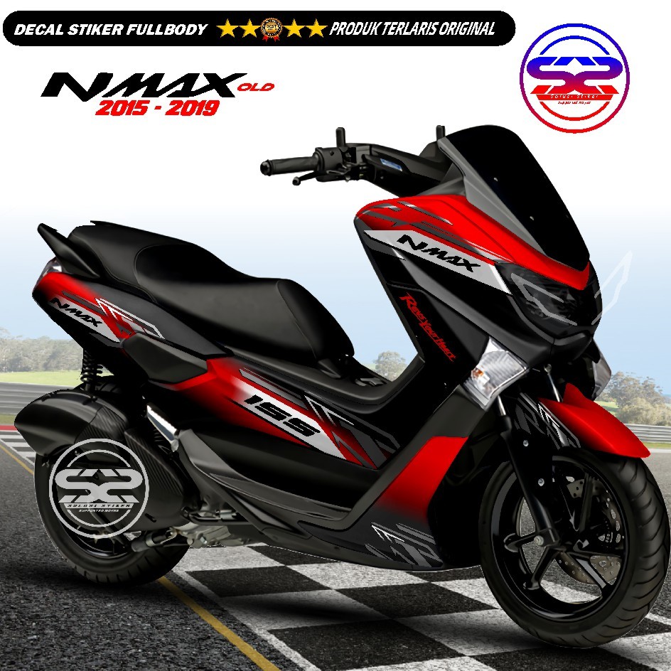 DECAL FULLBODY STICKER VARIASI YAMAHA NMAX OLD 2015-2019 MOTIF KEREN SIMPLE