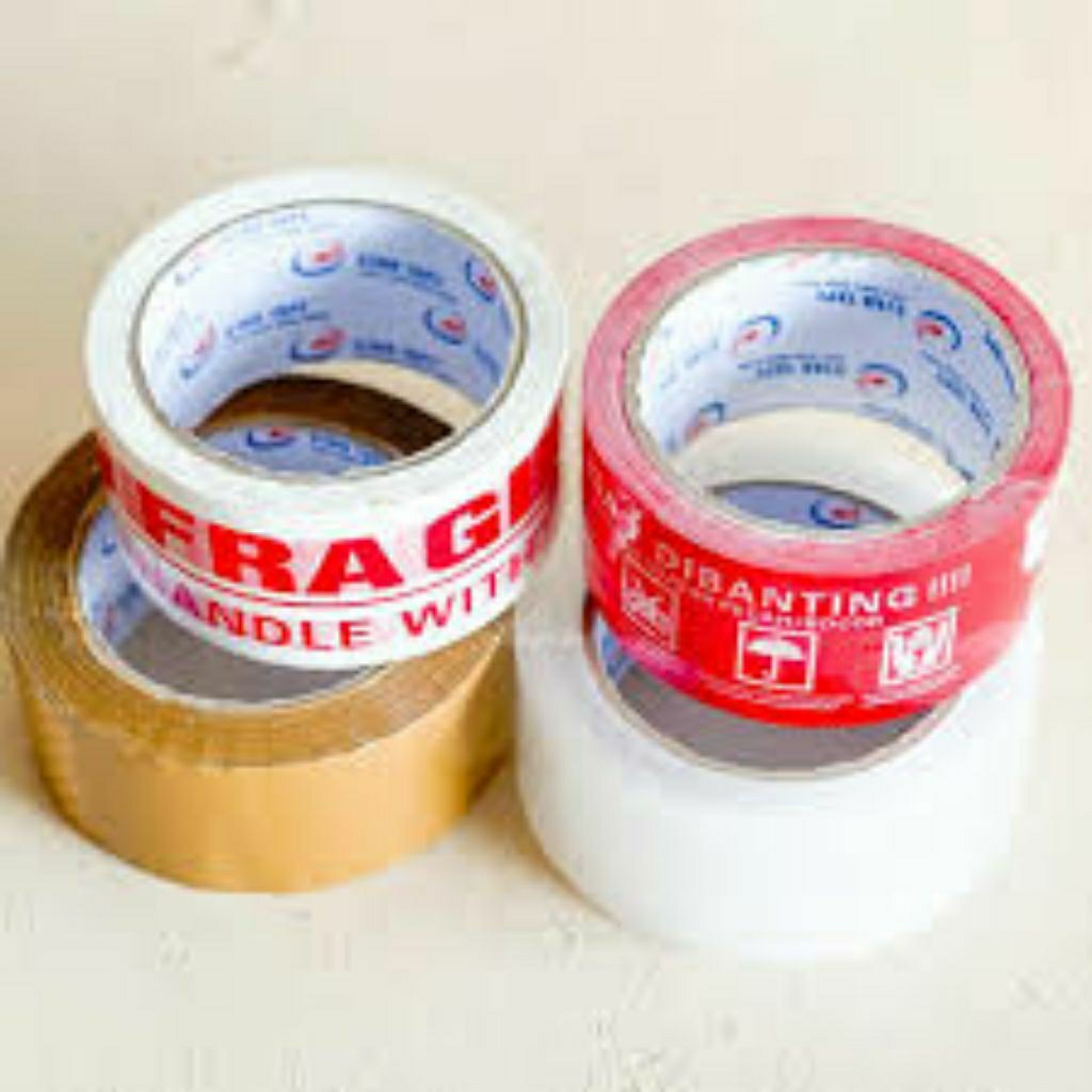 

Lakban Coklat Bening Fragile Unboxing 200yard 45mm