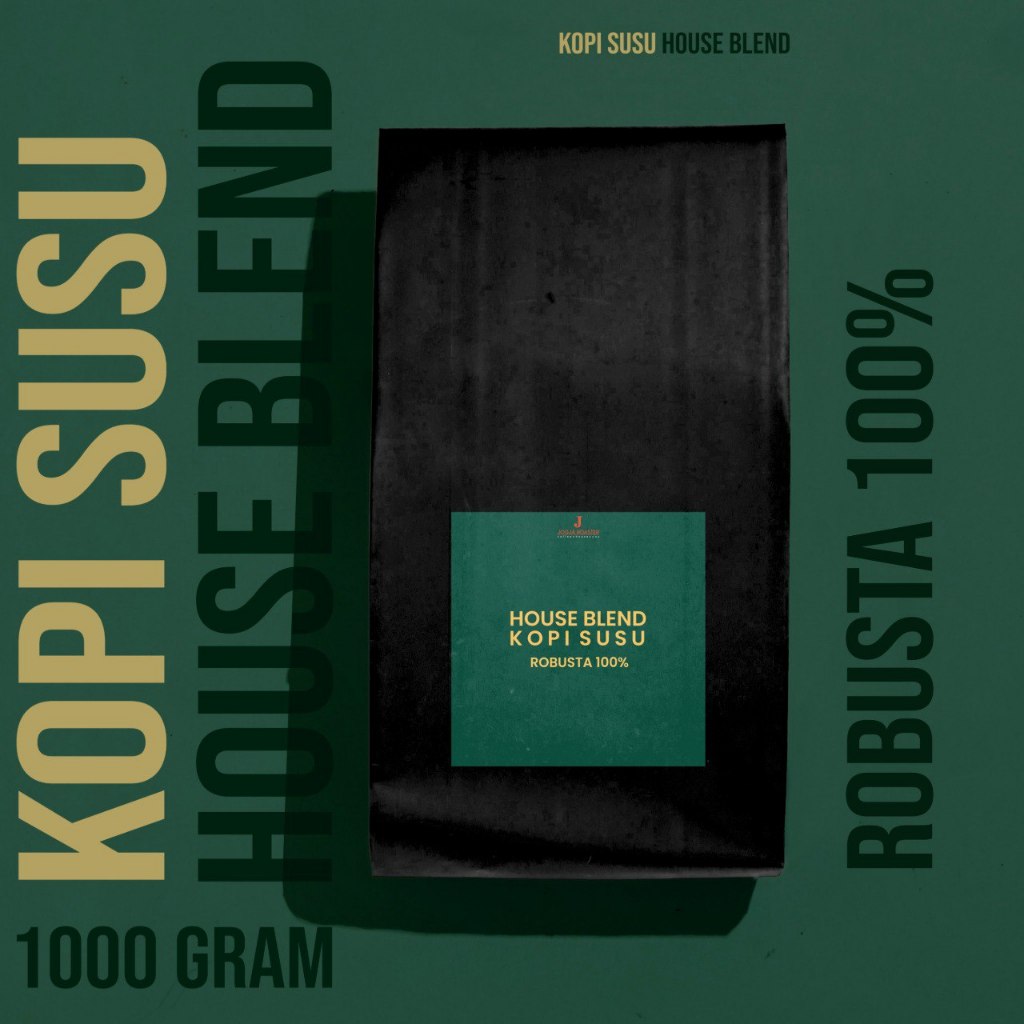 

House Blend Kopi Susu – Fresh Roasted Robusta 1kg, Biji | Bubuk | Giling | Whole Bean | Jogja Roaster