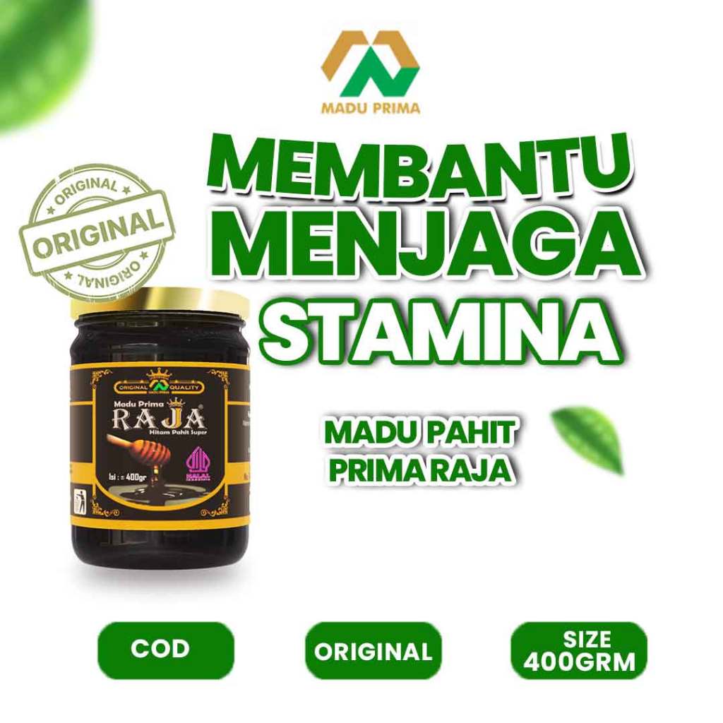 

Madu Prima Raja Madu Hutan Multiflora Hitam Pahit Super Efektif Tambah Stamina 400gram