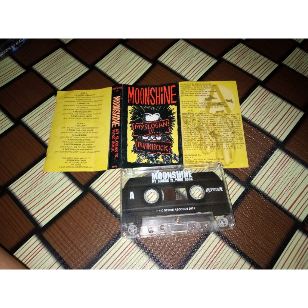 KASET PUNK MOONSHINE MY SLOGAN IS PUNK ROCK