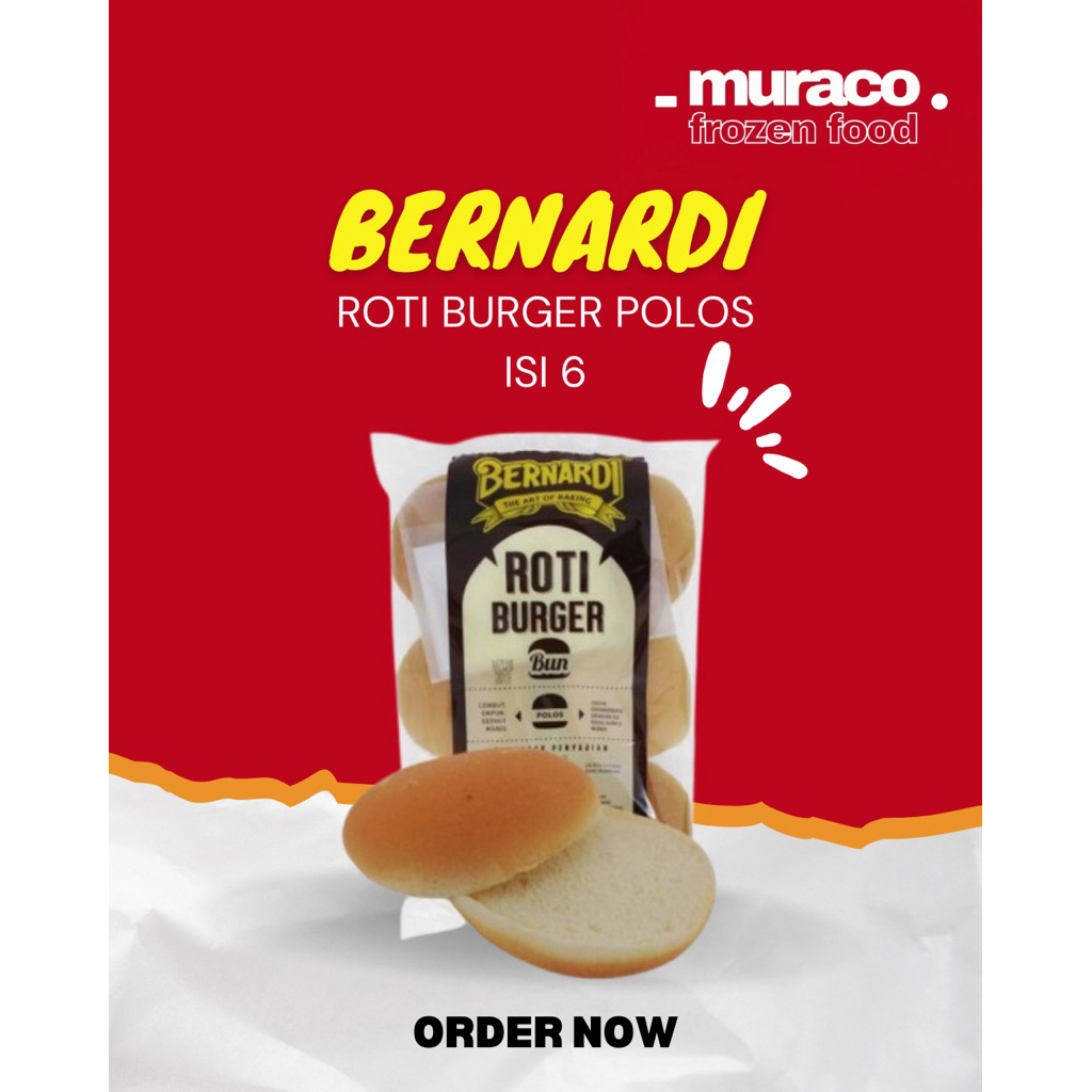 

Bernardi Roti Burger Polos Isi 6 Biji