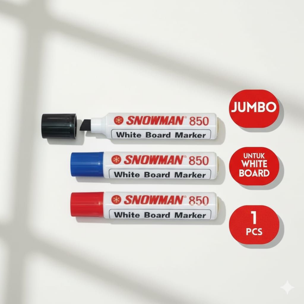 

Snowman 850 Whiteboard Marker Jumbo – Spidol Whiteboard 1 Pcs