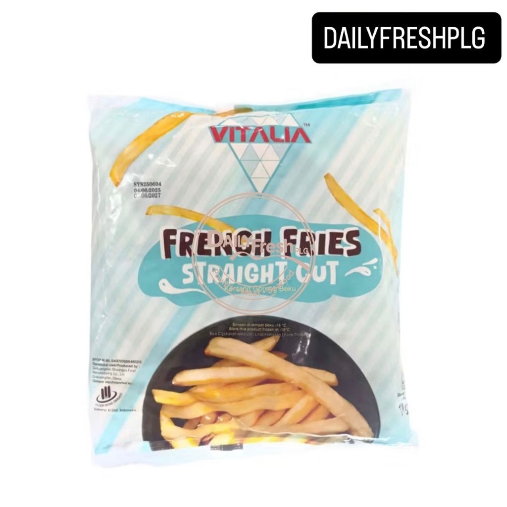 

VITALIA FRENCH FRIES | KENTANG GORENG BEKU SHOESTRING | STRAIGHT CUT 1KG