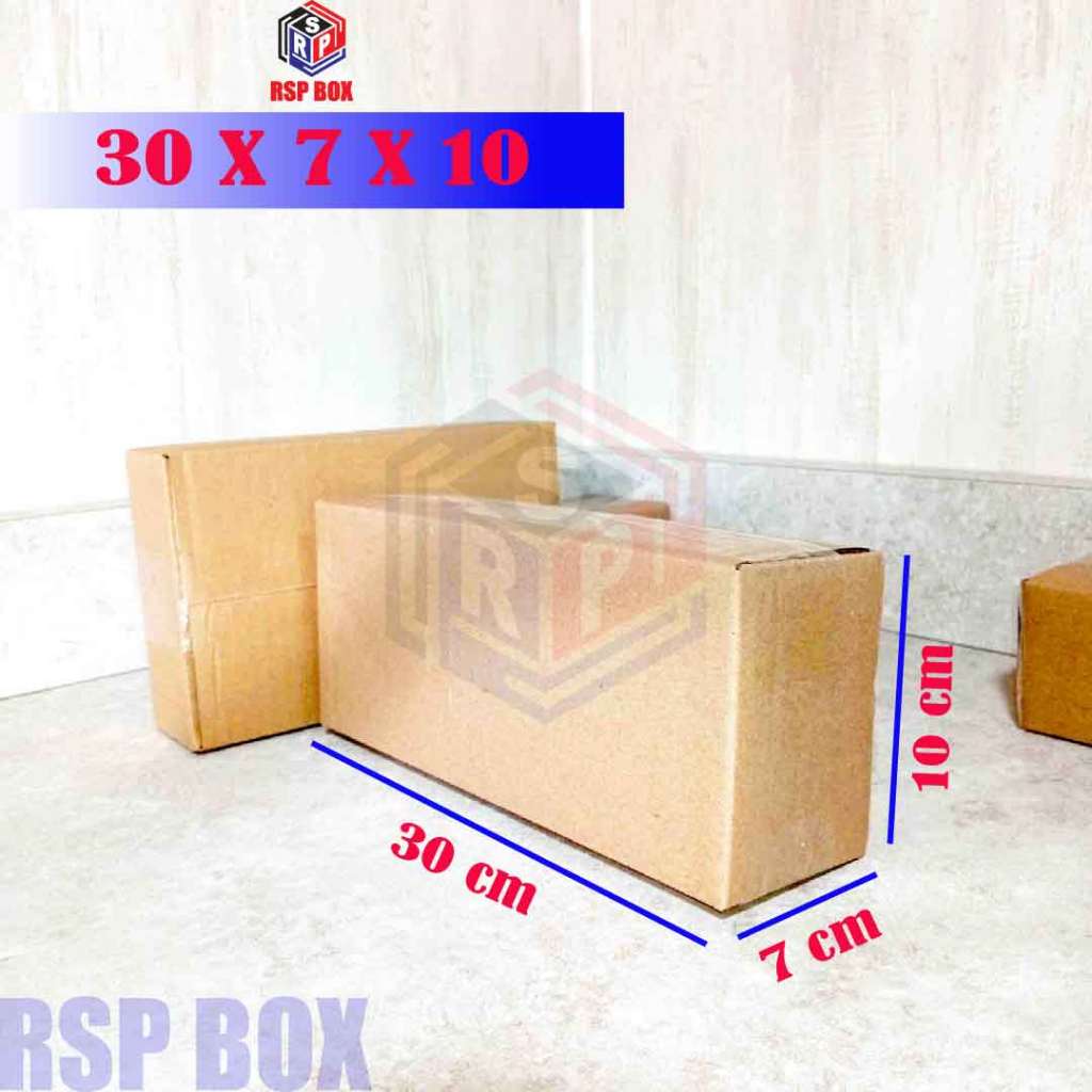 

Kardus ukuran 30x7x10 cm box packing murah dus paket