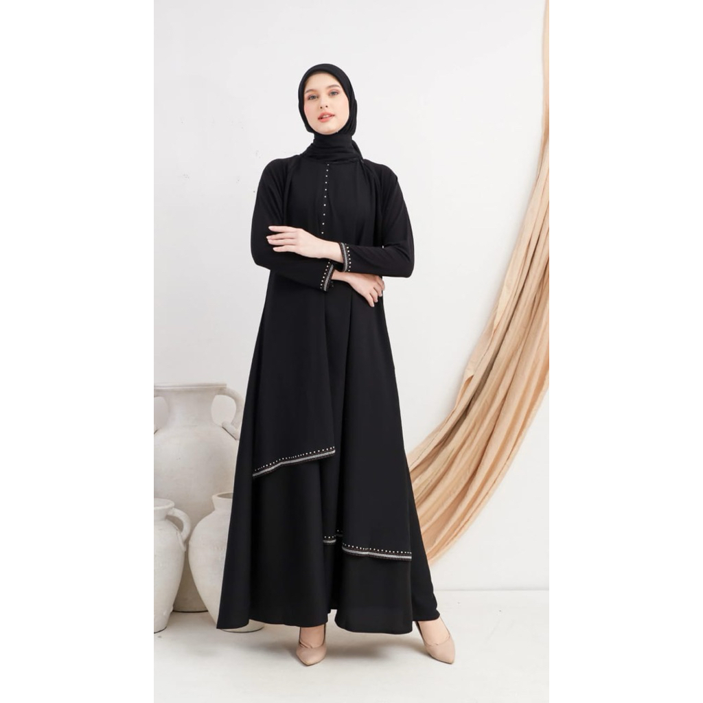 Abaya MADEENA ARABIC/abaya santri putri TEMBORO