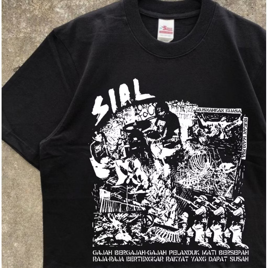 kaos band SIAL - Musnahkan kuasa OFFICIAL MERCHANDISE