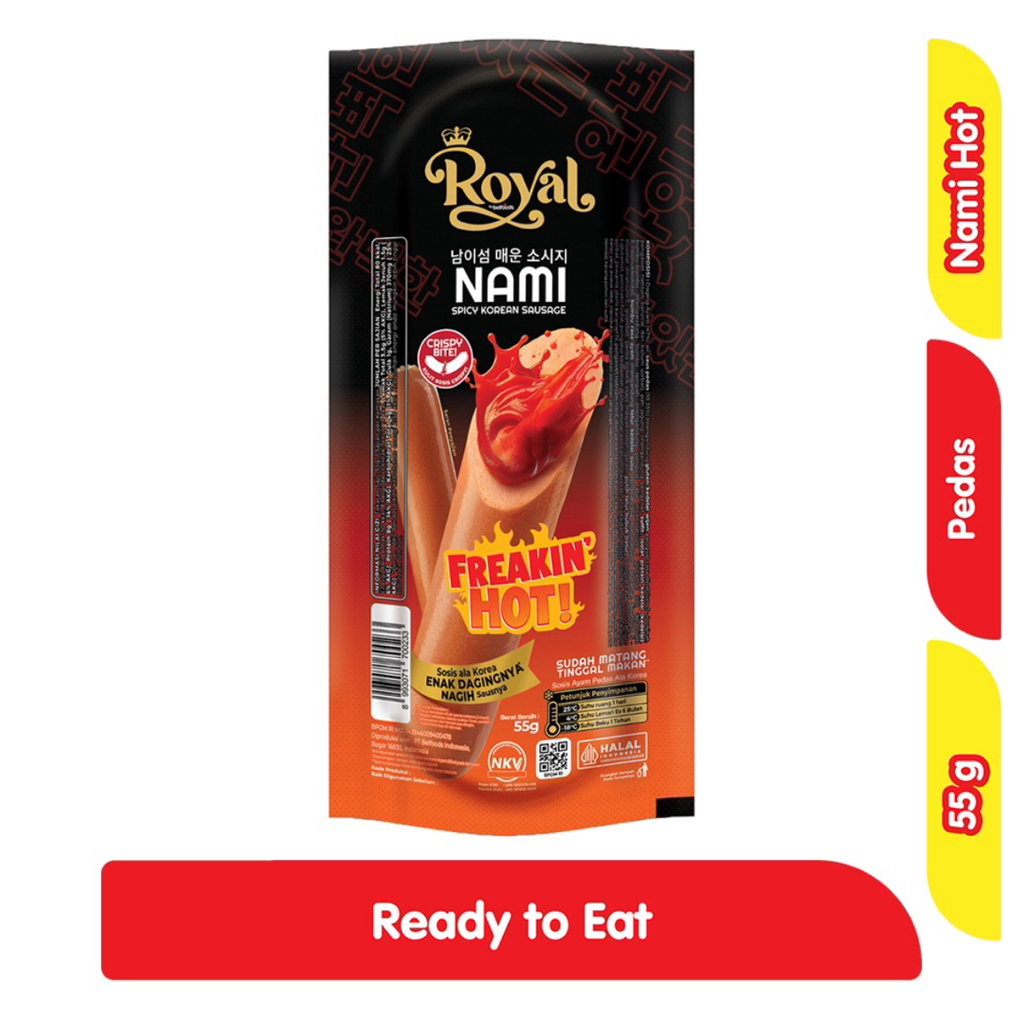 

Belfoods Royal Ready to Go Sosis Ayam Nami Pedas 55 g