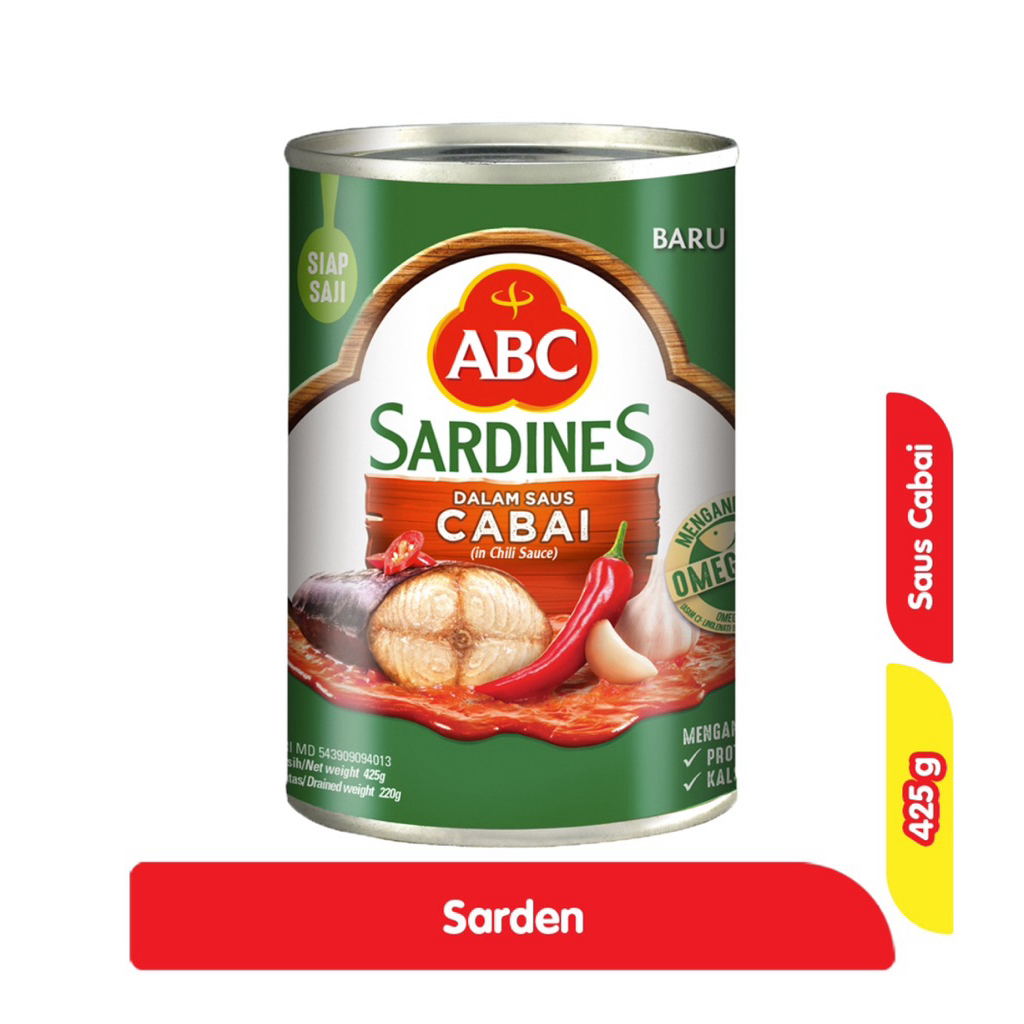 

ABC Sarden Saus Cabai 425 g