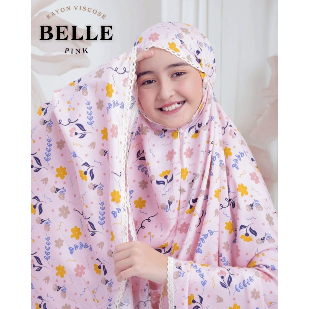 Mukena Anak Tanggung Rayon Resleting Dagu