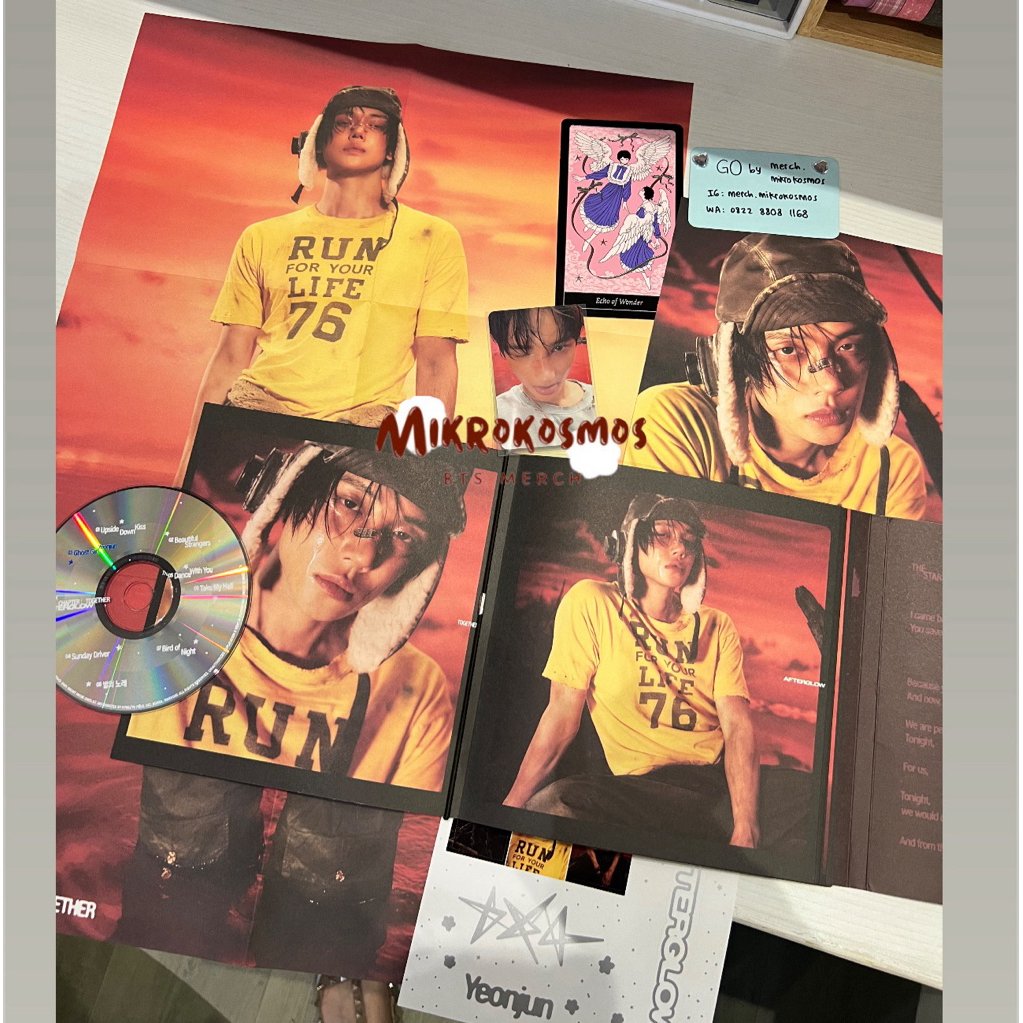 READY UNSEALED TXT ALBUM AFTERGLOW - member Yeonjun FULLSET RPC hueningkai album the star chapter si