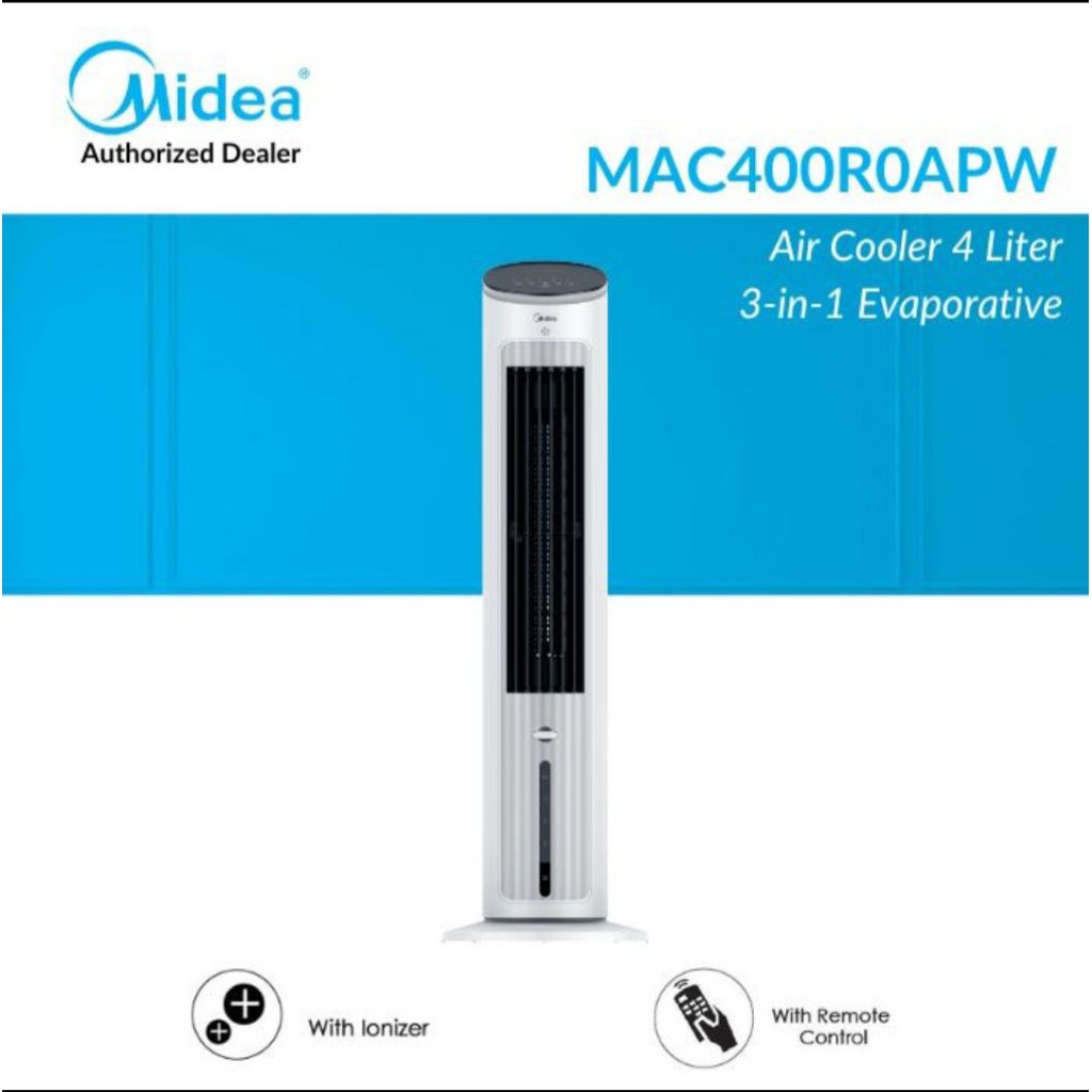 AIR COOLER MEDIA MAC400R0APW AIR COOLER 4 LITER 2 COOL PACK 45 WATT