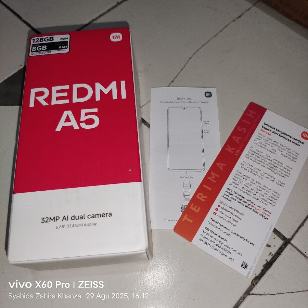 Dus Box Kotak Redmi A5 ORI Copotan