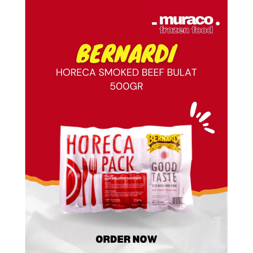 

Bernardi Horeca Pack Smoked Beef Bulat 500gr