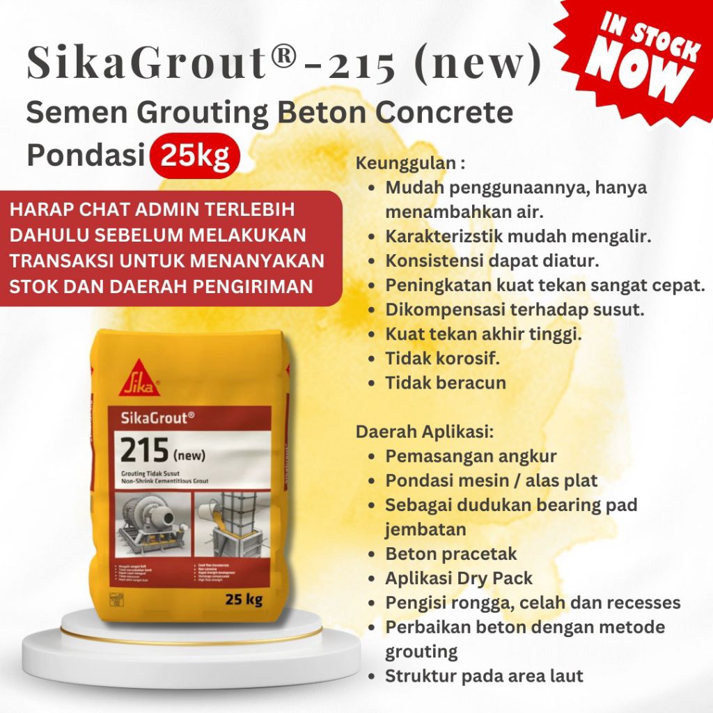 SIKA GROUT 215 / SEMEN GROUTING BETON CONCRETE PONDASI