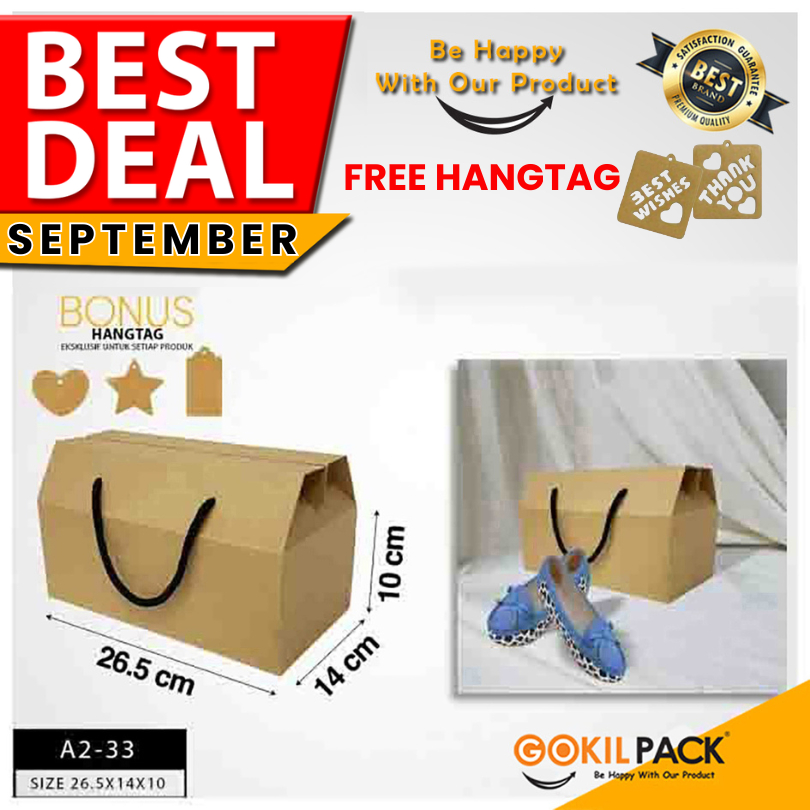 

Kotak Kado|Souvenir|Sepatu|Gable|Serbaguna|Dus|Box|Packaging|A2-33