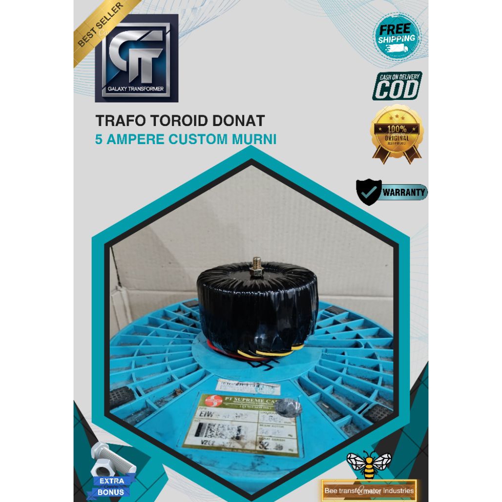 trafo toroid donat 5A custom murni