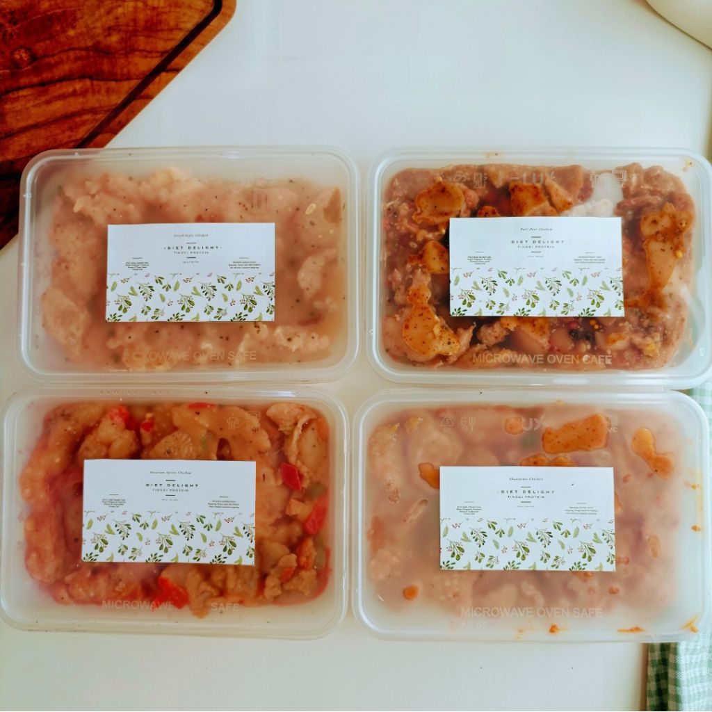 

[Bundling 4 Variant] Marinated Shawarma, Mexican, Greek, Peri-Peri Chicken