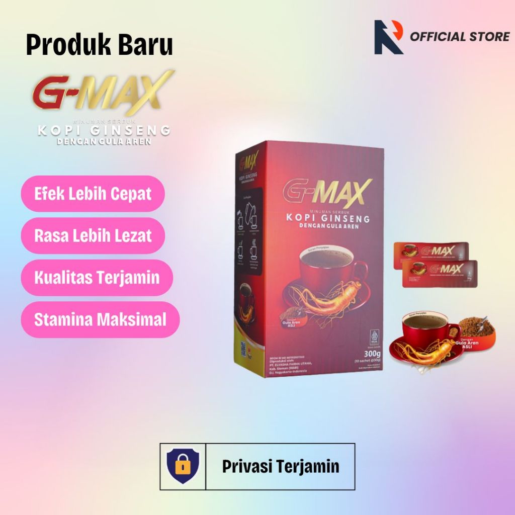 

G-MAX Kopi Gingseng Stamina Pria Original BPOM