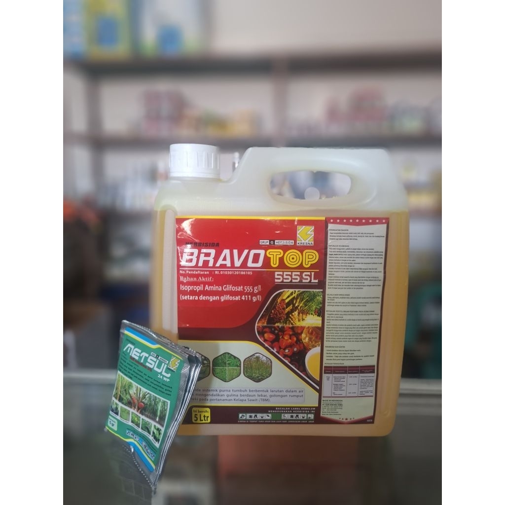 Herbisida Bravotop 555 g/l kemasan 5 Liter