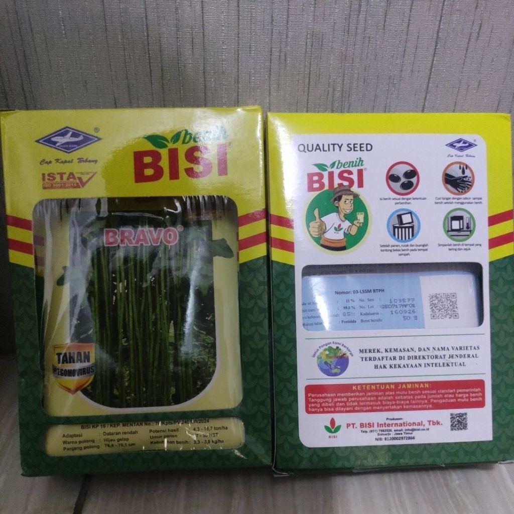 Benih Kacang Panjang Bravo 50 gr Tahan Virus BISI
