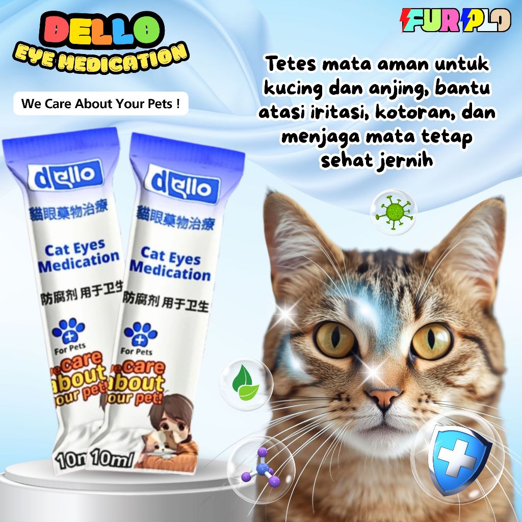 Dello Drops Obat Tetes Kutu Kucing Obat Telinga Kucing Obat Tungau Furplo