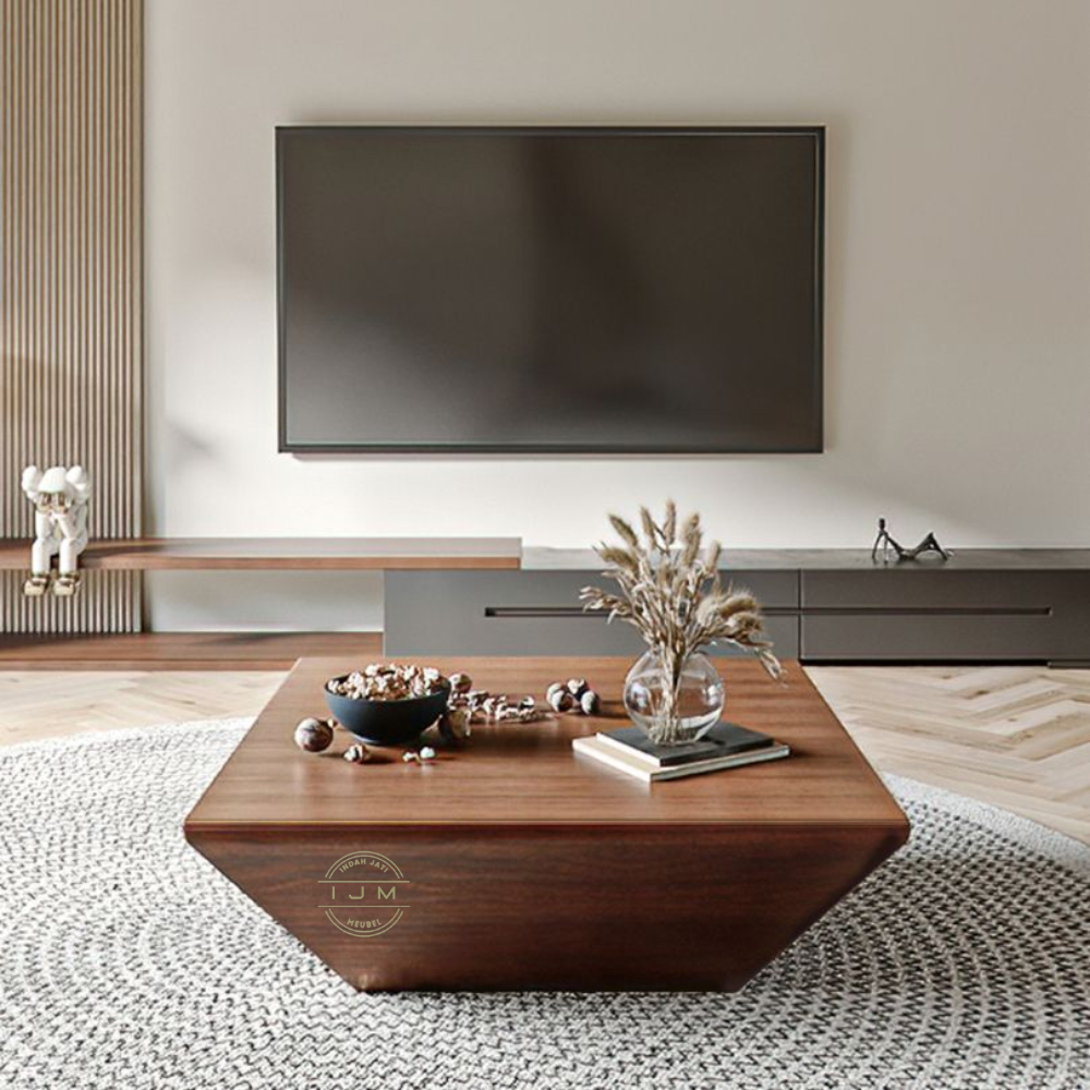 Meja Sofa Meja Tamu Minimalis Model Unik Meja Laci Modern