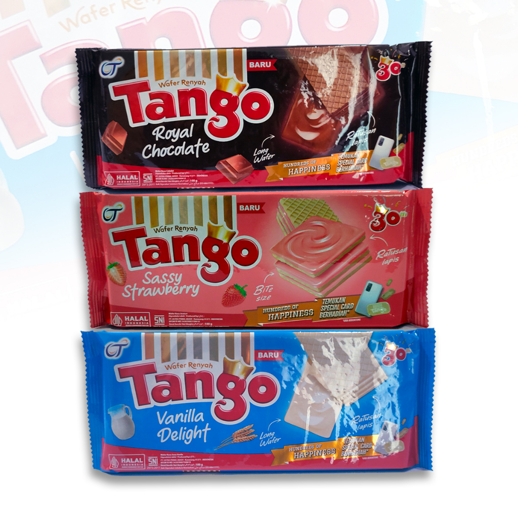 

Tango Wafer Renyah Rasa Royal Chocolate / Sassy Strawberry / Vanilla Delight 100 gr