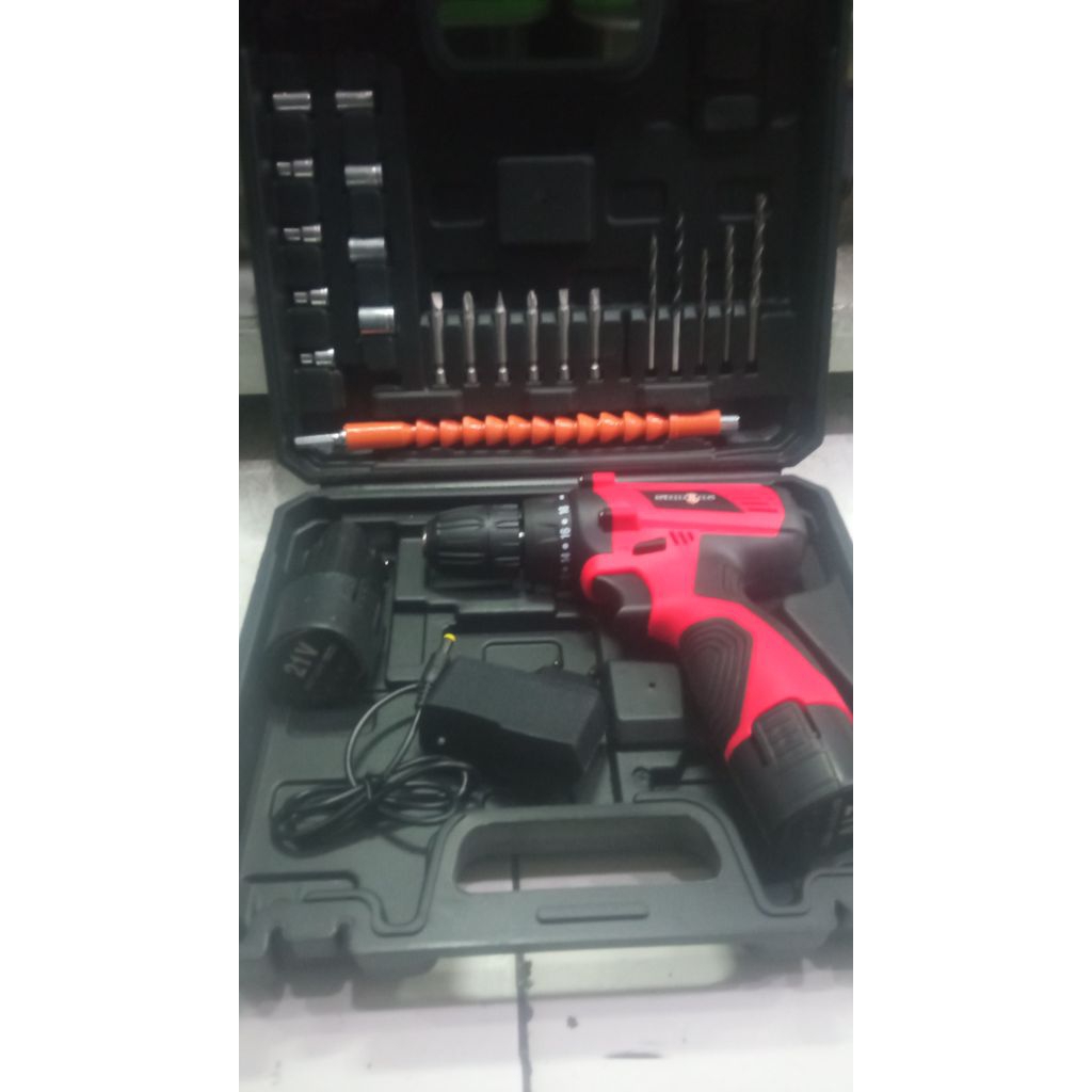 TERMURAH MESIN BOR BATERAI 12 Volt SHINING LITHIUM BOR CORDLESS 2 BATERAI SHINING