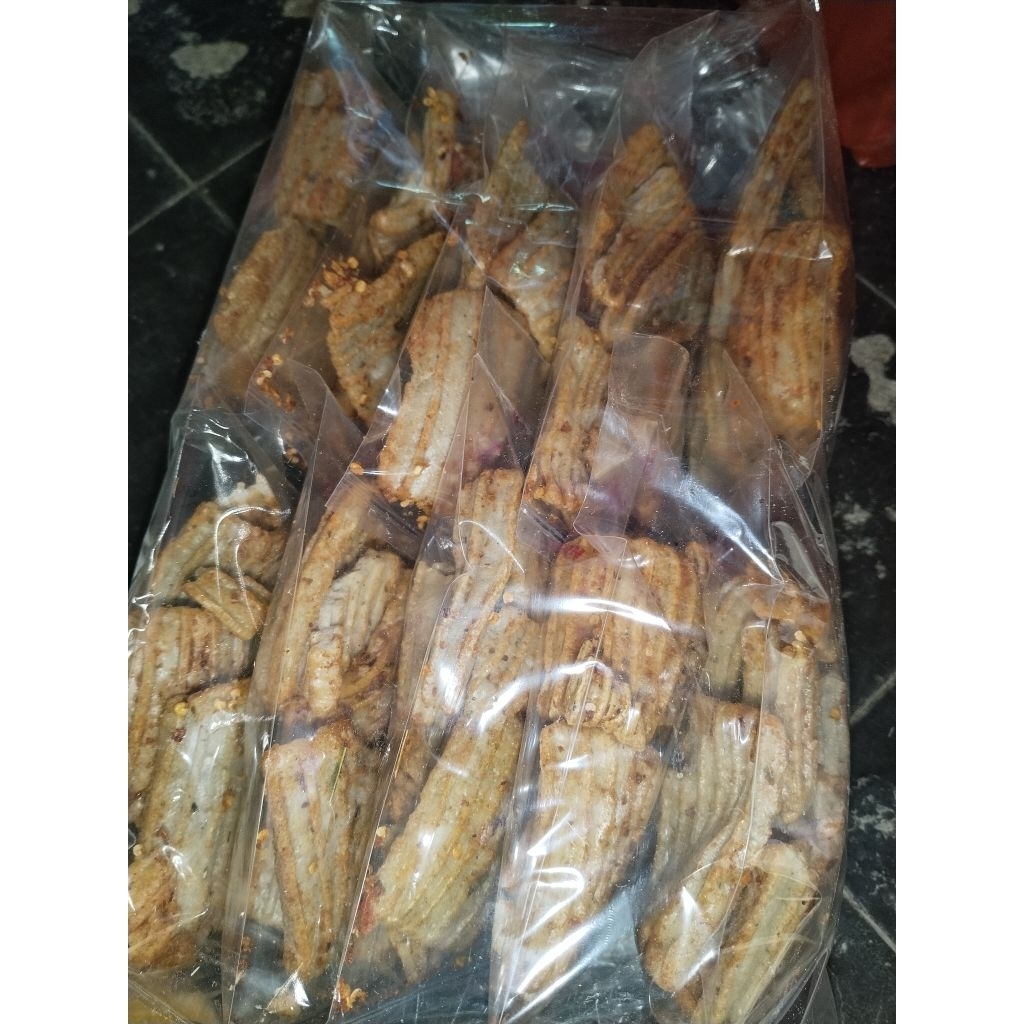 

PROMO! 10pcs Kerupuk Jengkol kotak Pedas khas Cirebon
